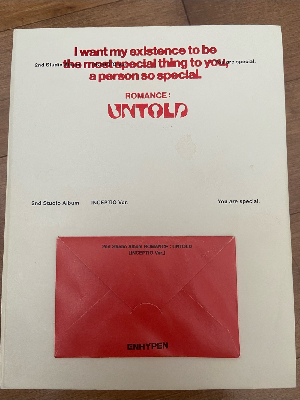 Official Enhypen ROMANCE: UNTOLD Album - inceptio version